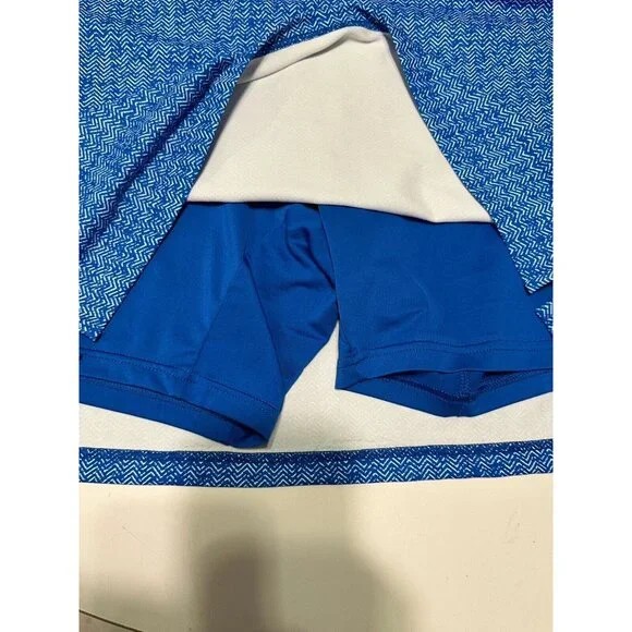 Peter Millar Ladies sz M Tennis Golf Pickleball skort stretch pull on Blue - Picture 5 of 7